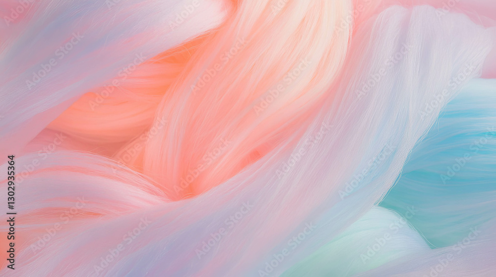 Poster abstract pastel texture of fine wool strands for creative design projects