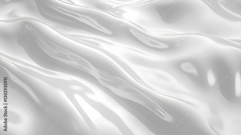 Poster flowing milk texture with subtle ripple for backgrounds and designs