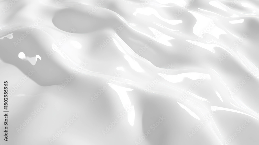Poster flowing milk texture with ripple pattern for creative background and design