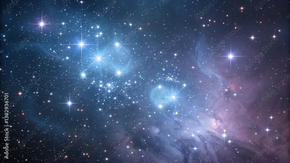 Wall mural star cluster and cosmic nebula in deep space