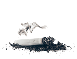 Smoking Cigarette isolated on white background.PNG