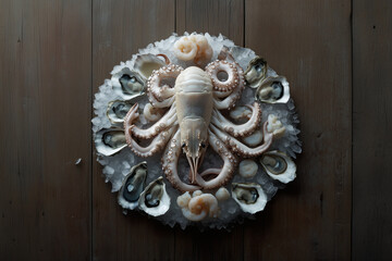 Octopus and Oysters on Ice