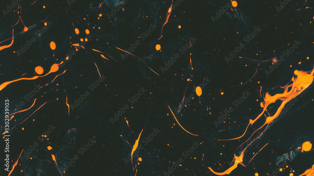 Poster abstract ink splatters and drips texture for artistic design