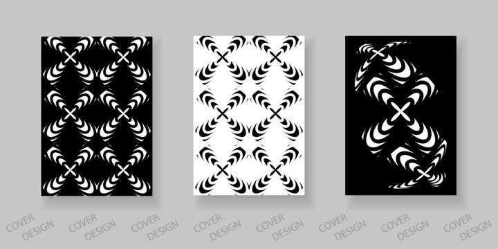 Trends template for design carpet, poster, fleur. Bark network for sales, presentations. Minimal geometric background in black and white. Vector.