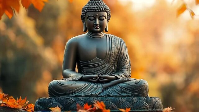 Buddhism is represented of the Buddha, who is said to be in a supine position to soothe the mind.