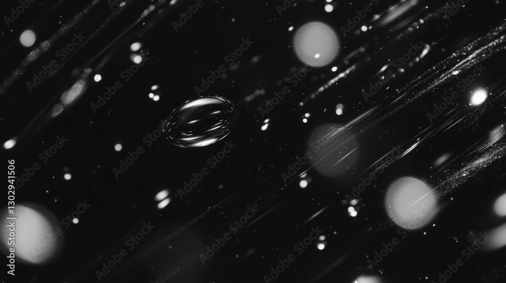 Poster abstract background with overlay texture of rain and falling droplets