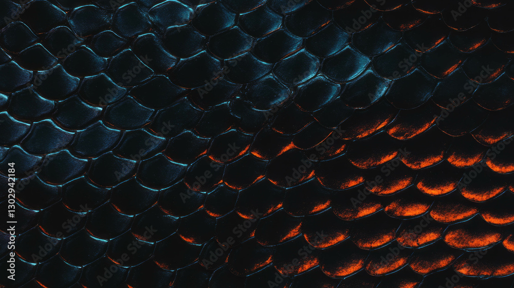 Poster reptile skin texture with scales for design and overlay