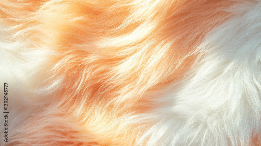 Poster soft fur texture with fine hairs and varying colors for creative design