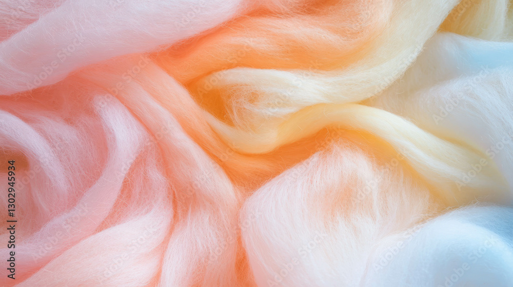 Poster warm toned soft wool with fine fibers for textile and fabric design