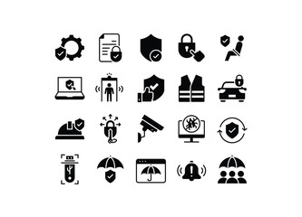 set of security icons, protection, privacy, 