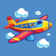 coloring aroplane vector images on white background 