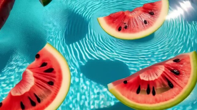 watermelon and slice
