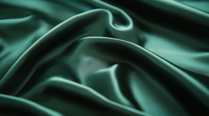 Fototapeta premium A vibrant canvas of emerald green, where gentle waves and smooth transitions seamlessly blend, creating a lively and modern backdrop. 