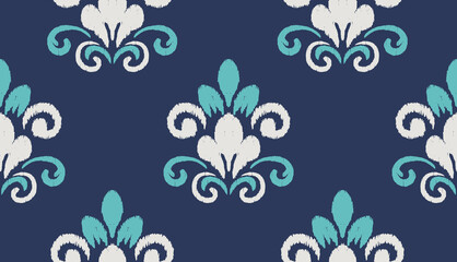 geometric ethnic vintage texture vector art design. textile fashion pattern line ikat seamless pattern and batik fabric texture asian background wallpaper geometry indian. Ethnic abstract ikat art .