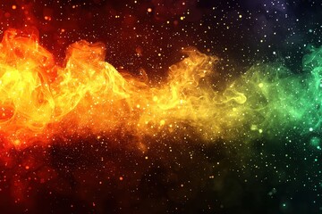 Naklejka premium A vibrant gradient of green and yellow, rendered in a grainy texture, forming an abstract backdrop for your web banner or poster, exuding a sense of energy and dynamism. 