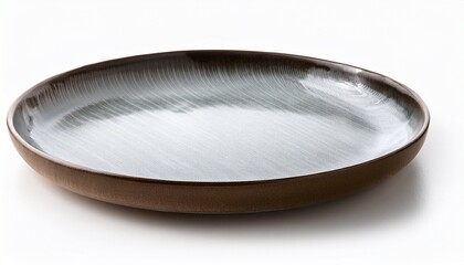 empty plate isolated on white,
                    an overview shot of a classic diner plate with slight food smudges - realistic image