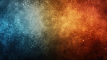 Obraz premium A vibrant gradient, transitioning from deep cerulean to fiery orange, imbued with a textured canvas, offering a dynamic backdrop for your creative endeavors. 