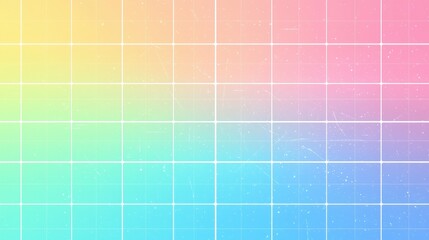 Fototapeta premium A vibrant, gradient grid background pulsates with a spectrum of primary rainbow colors, transitioning seamlessly from one shade to the next, creating a dynamic and visually captivating backdrop. 
