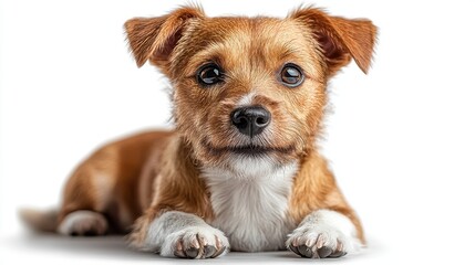 jack russell terrier dog on transparent background