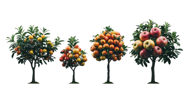 Scientific botanical illustration showcasing apple taxonomy and a pomegranate cross-section, high-detail vintage fruit study with realistic textures