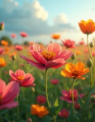 Field of Wildflowers in Spring