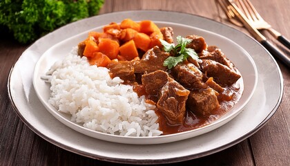 beef stew with rice