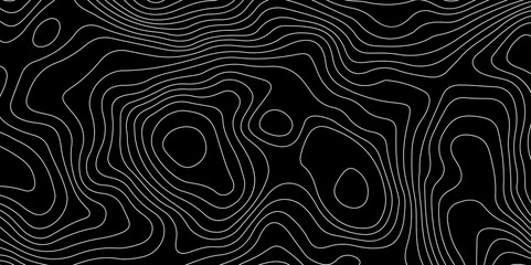 Panorama view gradient multicolor wave curve lines banner background.Topography and geography map grid abstract backdrop. Topographic map. wave Line topography. Geography concept. paper, black, arts.