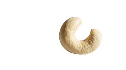 Fototapeta premium ingle Cashew Nut with Natural Curve – Cutout Image on Transparent Background