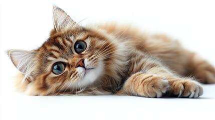 whole-body-lens,a cat playing,Oriental Longhair,white and no background --ar 16:9 --stylize 500 --v 6.1 Job ID: 39068e8a-7117-41a7-9fd5-989903d7c406