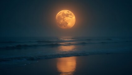 Moonlit Ocean Serenity
