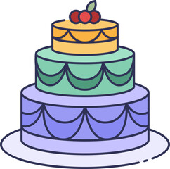 Cake Icon Illustrations
