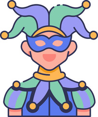 Jester Icon Illustrations