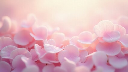 Obraz premium Pink Rose Petal Cascade