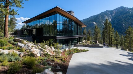 house in the mountains
