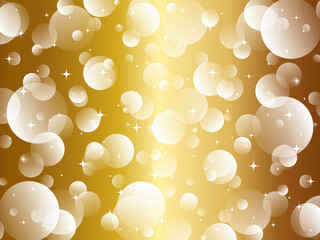 高級感のあるパーティクル背景　横位置　ゴールド