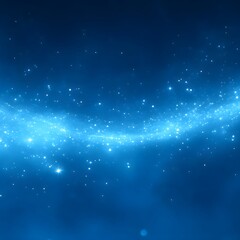 Fototapeta premium Cosmic Blue Light Flowing