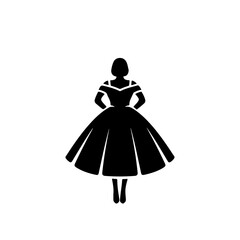 Creative  and unique friendship, couple  logo, icon silhouette design