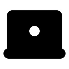 Laptop icon for technology and work