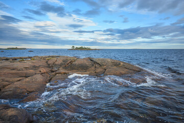 The coast of the White Sea.