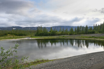 Fototapeta premium In summer on the Putorana plateau.