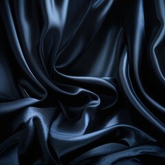 Fototapeta premium A rich dark satin fabric flows gracefully, revealing a smooth texture and sheen. This seamless pattern can enhance various design projects, showcasing elegance and refinement