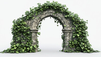 A gracefully curved romantic balcony with a lush green wall, presented as a 3D-rendered Italian architectural concept