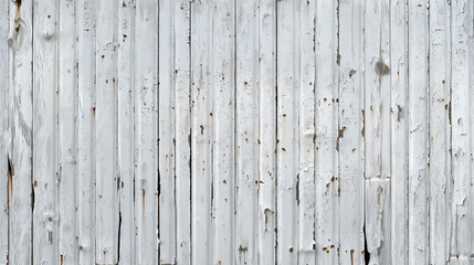 Whitewashed Wooden Wall Texture Background