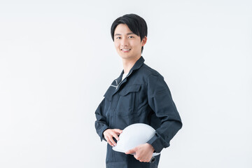 若い作業員の男性