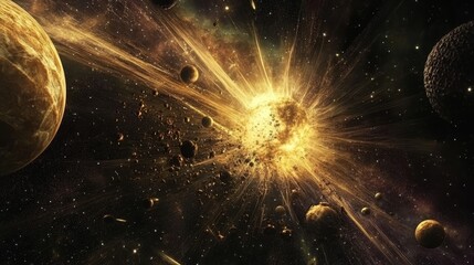 Exploring cosmic chaos and order through a captivating visualization of entropy in the universe