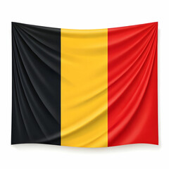 Naklejka premium illustration of belgium flag template