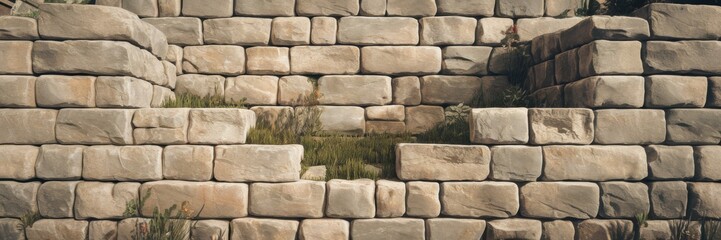 A background depicting an ancient stone wall, weathered and textured by time. A banner with a place to copy it.