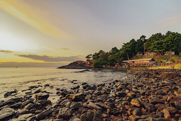 Bang Bao peninsula west cliff viewpoint on Koh Chang island in Thailand