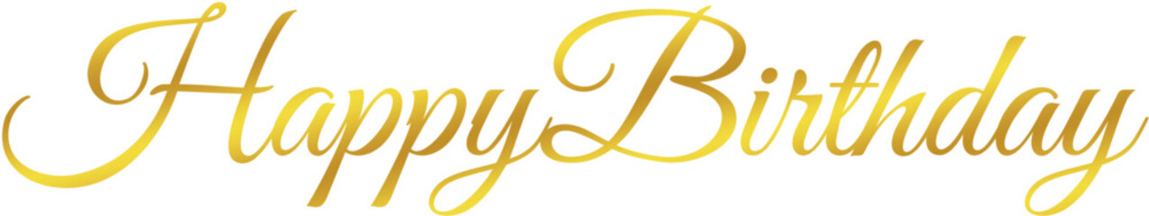 Happy birthday gold lettering for your projects - birthday card, invitation, banner, poster 6