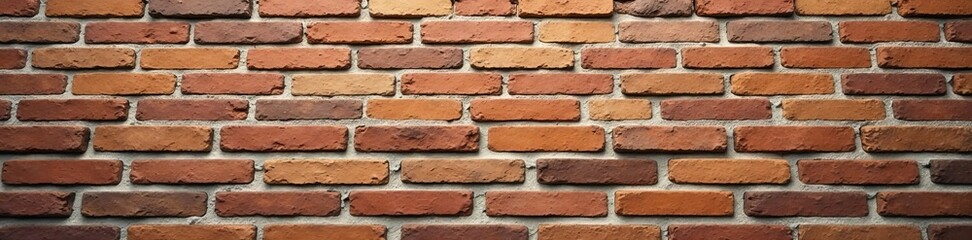 Obraz premium Rustic brick wall with natural tones and rough texture, great for interior design, earth tones, rustic, rough texture
